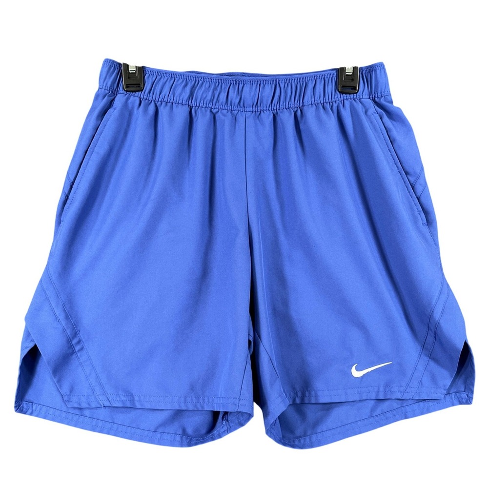 Nike Dri-FIT Performance Running Shorts Womens M Blue Elastic Waist Gym Wear